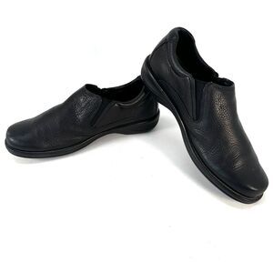 Red Wing Shoes Womens 9.5 Slip On Mules Clog Black Leather Comfort Low 4109